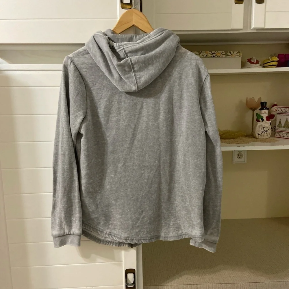 Grey Zipper Sweater by Roxy - Picture 4 of 6